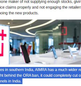 Retailers in India rebel against OnePlus